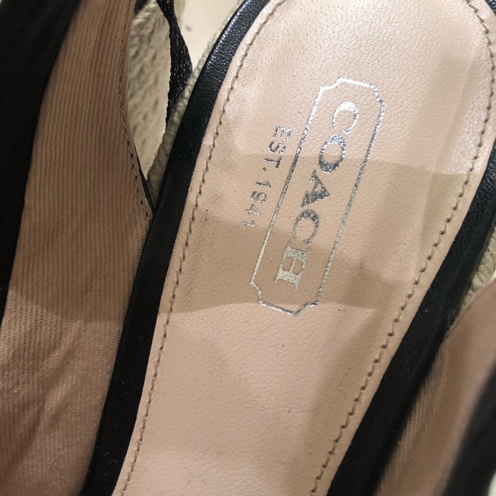 Coach black maritza soft leather shoe 6.5 - Picture 5 of 5